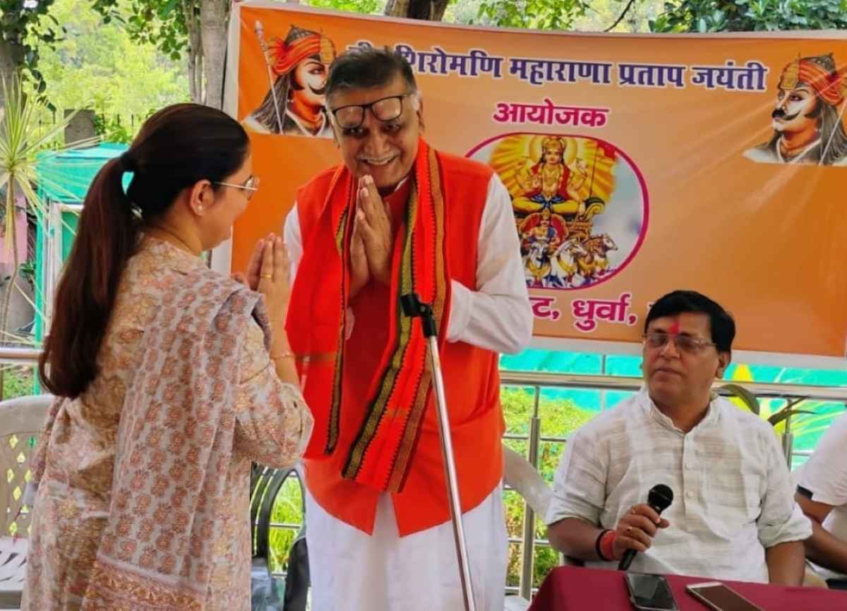 सूर्य मंदिर धुर्वा में मनाई गई वीर शिरोमणि महाराणा प्रताप की 458वीं जयंती