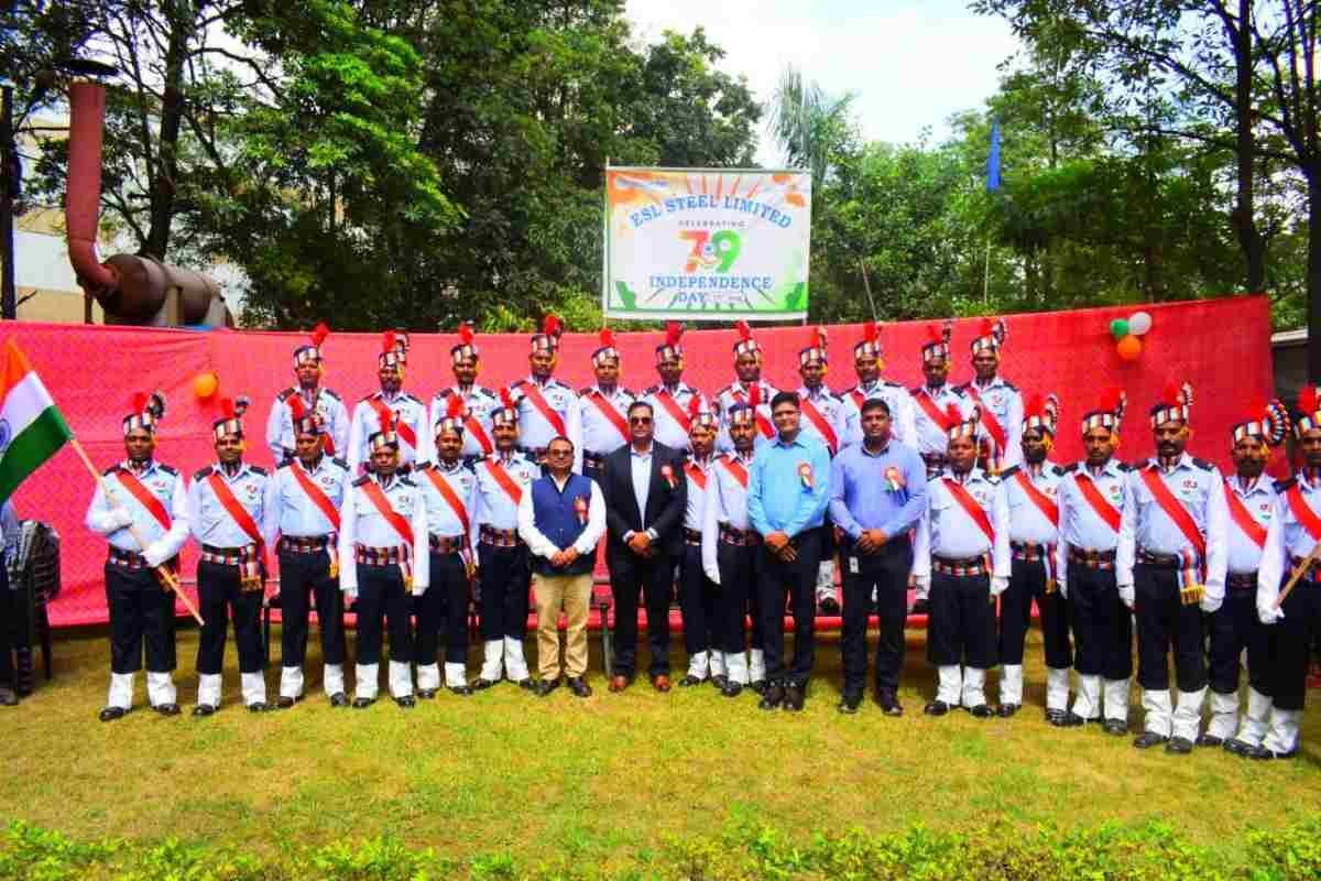 ईएसएल स्टील ने मनाया 79वां स्वतंत्रता दिवस, राष्ट्र निर्माण का संकल्प दोहराया