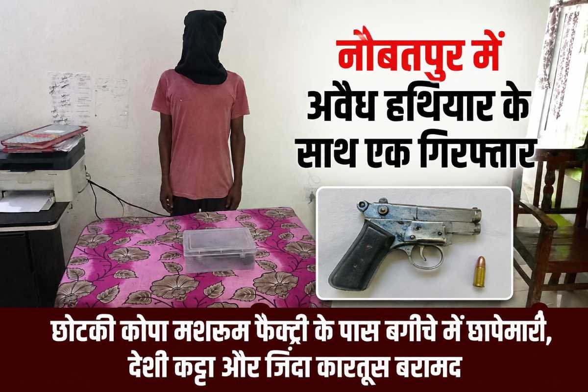 नौबतपुर में अवैध हथियार के साथ एक गिरफ्तार