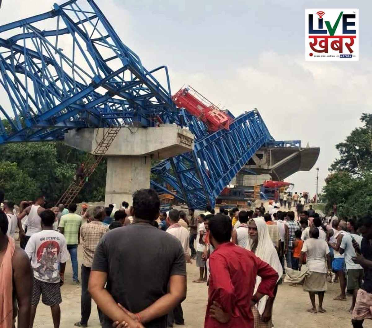 वैशाली में NH-139W पर बड़ा हादसा, लॉन्चर गिरने से 6 कर्मचारी घायल