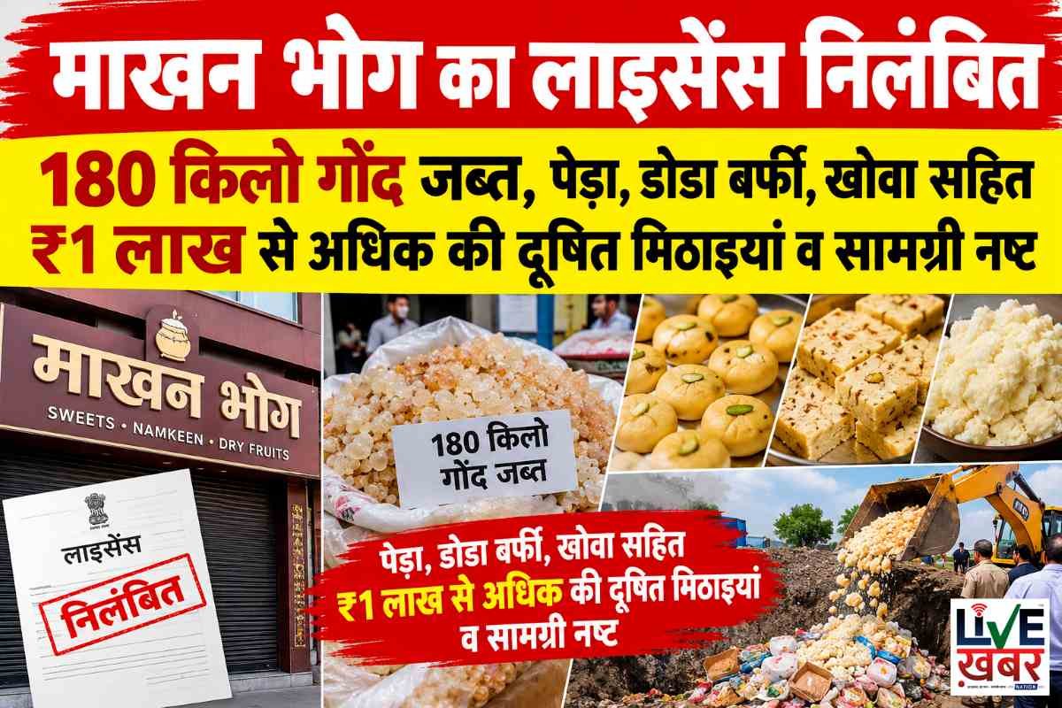 पटना में माखन भोग वर्कशॉप का लाइसेंस निलंबित: भारी अस्वच्छता पर खाद्य संरक्षा विभाग का कड़ा एक्शन